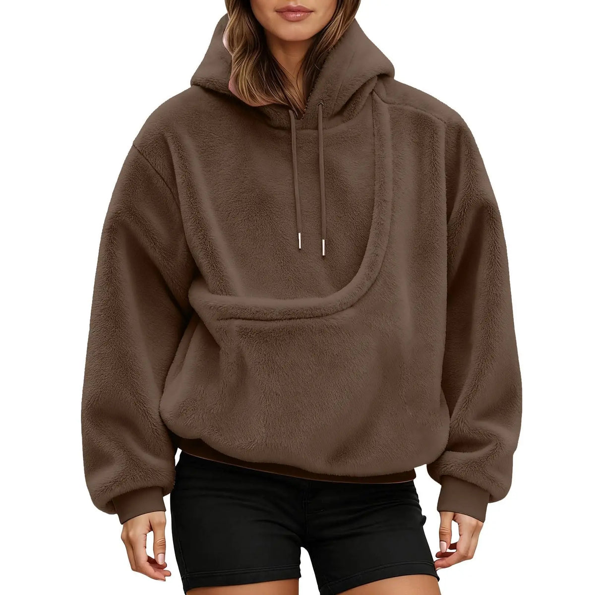 Demi - Kangoeroe-hoodie voor huisdieren met ingebouwde buidel voor katten en honden