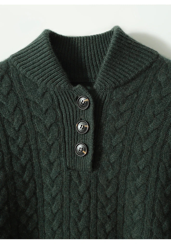 Arden | knoopvest van kasjmier