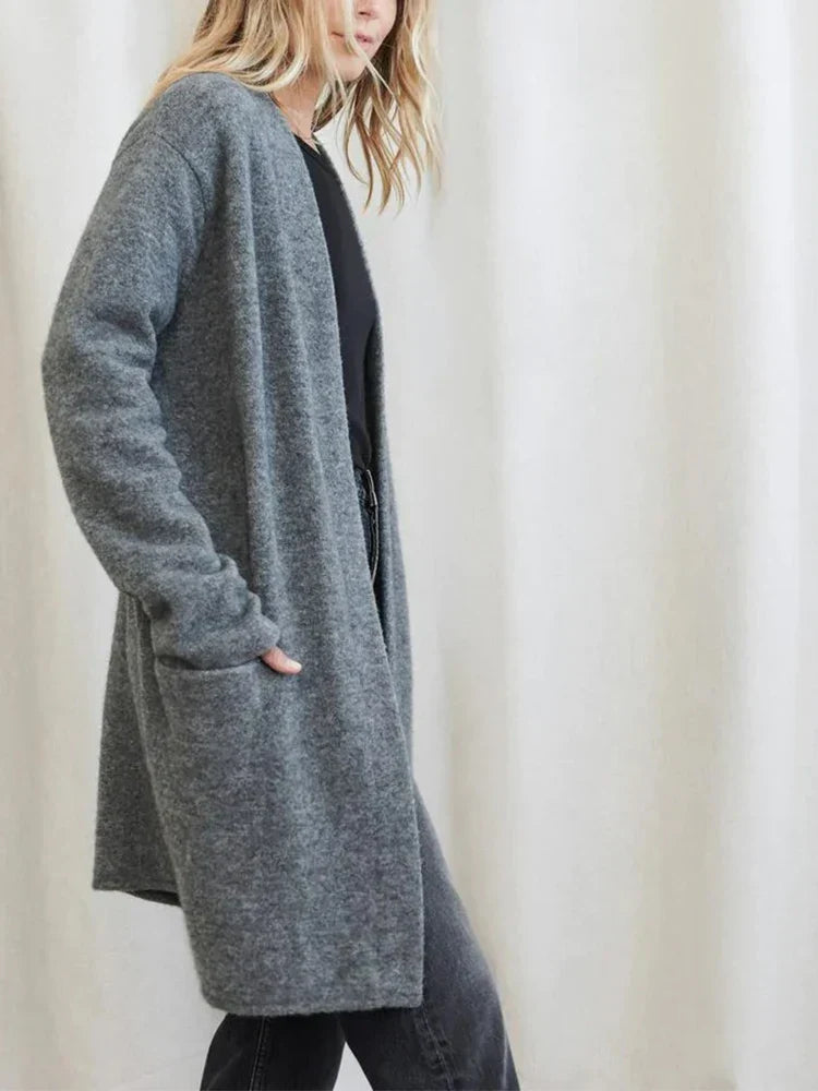 Dames Vest | Zacht Merinowol-Polyestermix, Casual Met Twee Zakken