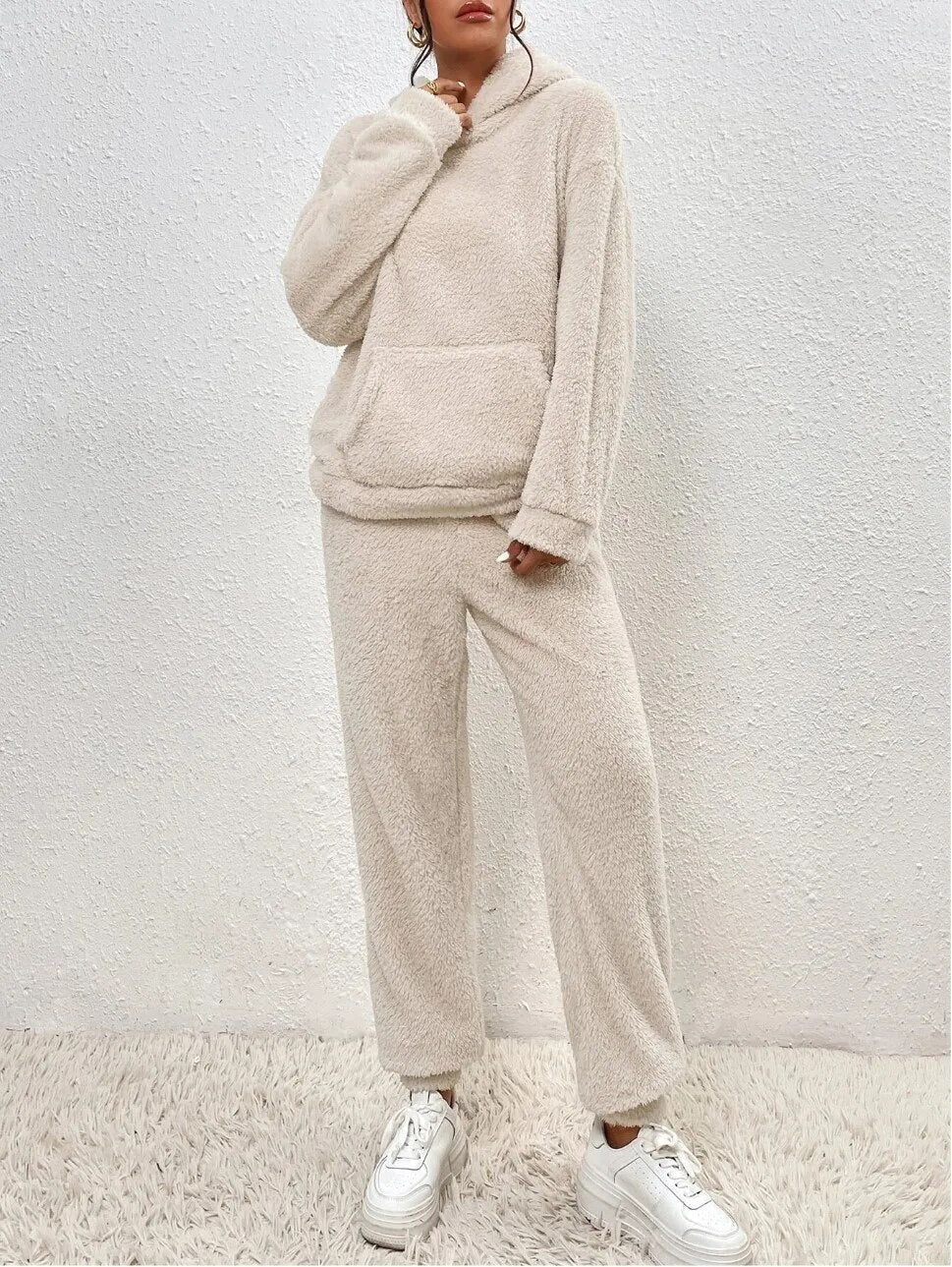 Lana |  Ultra-Comfortabel Teddy Huispak met Capuchon