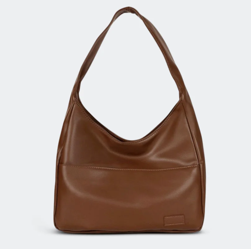 Trendy Vegan Leren Schoudertas