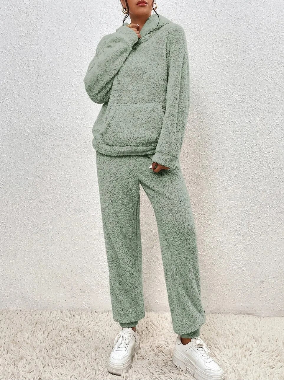 Lana |  Ultra-Comfortabel Teddy Huispak met Capuchon