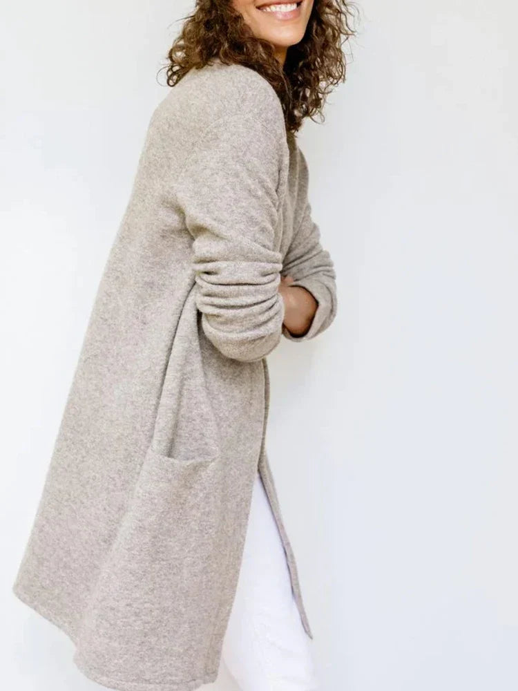 Dames Vest | Zacht Merinowol-Polyestermix, Casual Met Twee Zakken