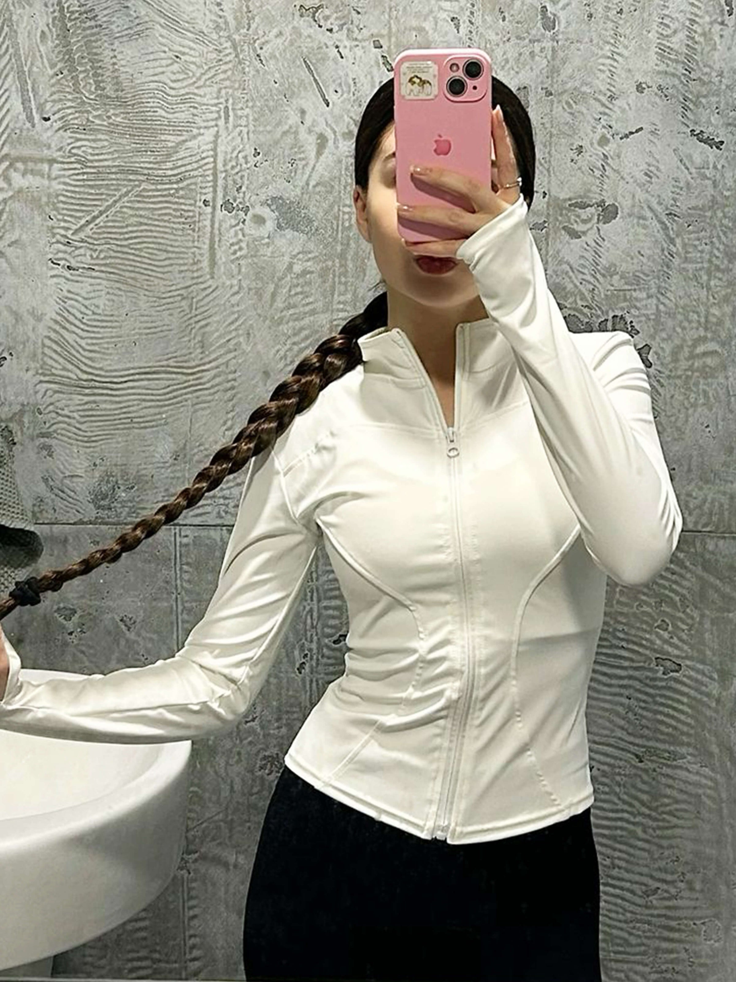 Romy Fitness Jacket Dames | Sportieve Jas met Sneldrogende Stof en Staande Kraag