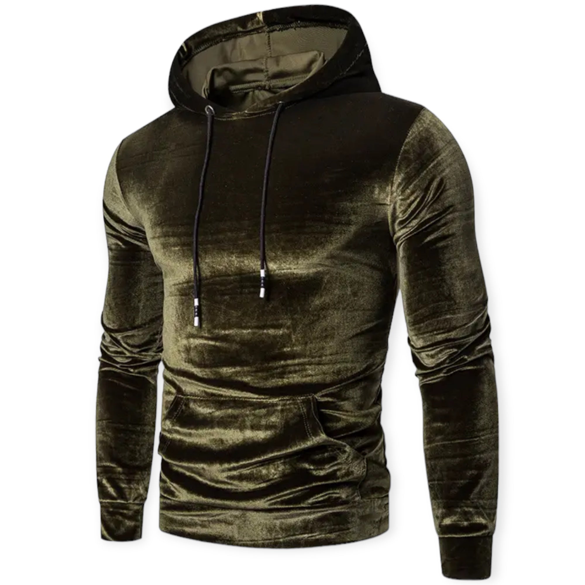 Heren Hoodie Capuchon Trekkoord - Sportieve Sweater met Kangoeroezak
