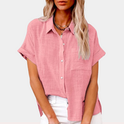 Dames Oversized Blouse – Geschikt voor Lente en Zomer, Casual Gebruik