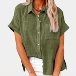 Dames Oversized Blouse – Geschikt voor Lente en Zomer, Casual Gebruik