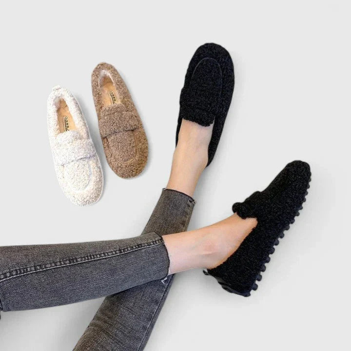 Evy - Luxe Comfortabele Lamswollen Mocassins