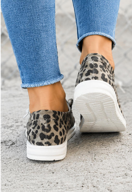 Idony - Luipaard Print Ademende Trainers