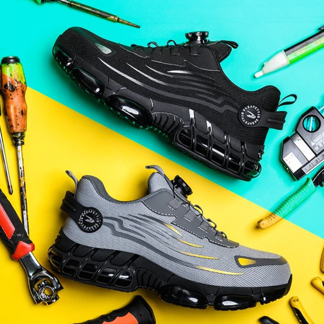 Heren Werkschoenen met Antislipzool en Draaisluiting