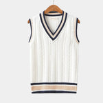 Dames Mouwloos V-hals Sweater Vest - Gebreide Spencer, Effen, Casual Laagjes Herfst/Winter

Heren Mouwloos V-hals Sweater Vest - Gebreide Spencer, Effen, Casual Laagjes Herfst/Winter
