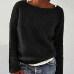 Dames Gebreide Pullover Oversized – Casual Trui met Ronde Hals