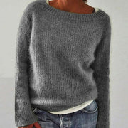 Dames Gebreide Pullover Oversized – Casual Trui met Ronde Hals