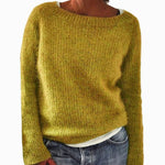 Dames Gebreide Pullover Oversized – Casual Trui met Ronde Hals