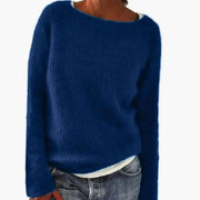 Dames Gebreide Pullover Oversized – Casual Trui met Ronde Hals