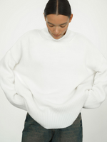 Dames Coltrui Wolmix - Gebreide Pullover met Rechte Pasvorm