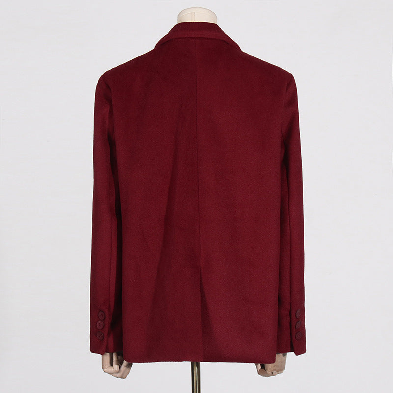 Lizzie Blazer | Dames blazer met ceintuur in luxe wolmix en getailleerd model