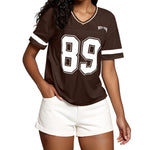 Dames Slim Fit T-shirt – Casual voor Dagelijks Gebruik, Met Varsity Print
