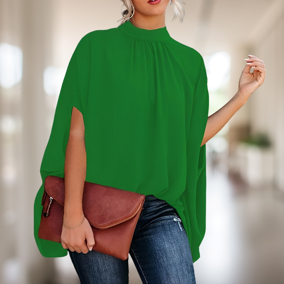 Alana - Elegant Vormgegeven Blouse Met Flair Voor Stijlbewuste Vrouwen