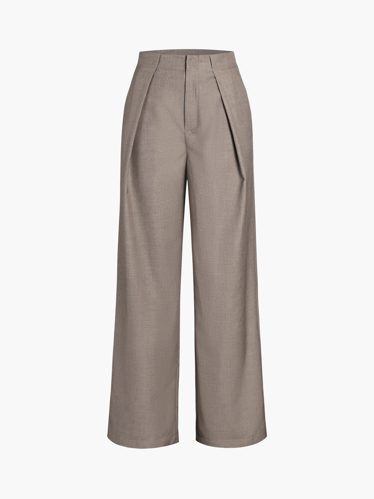 Alex | Dames rechte broek met effen design en praktische zakken