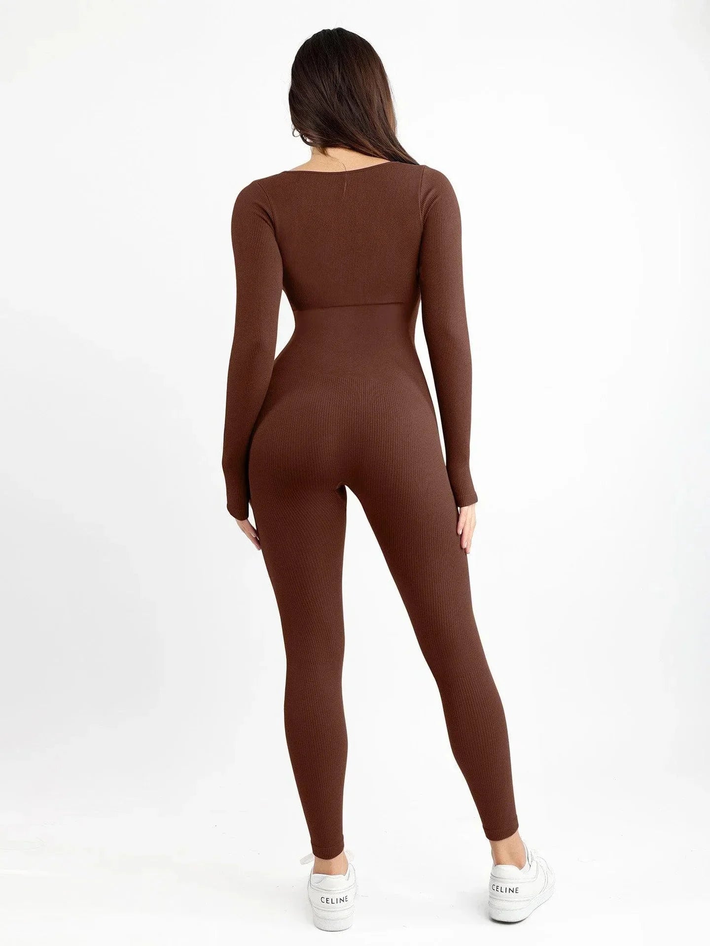 LIV Jumpsuit | Dames Jumpsuit met Compressie, Uitneembare Pads en Lange Mouwen