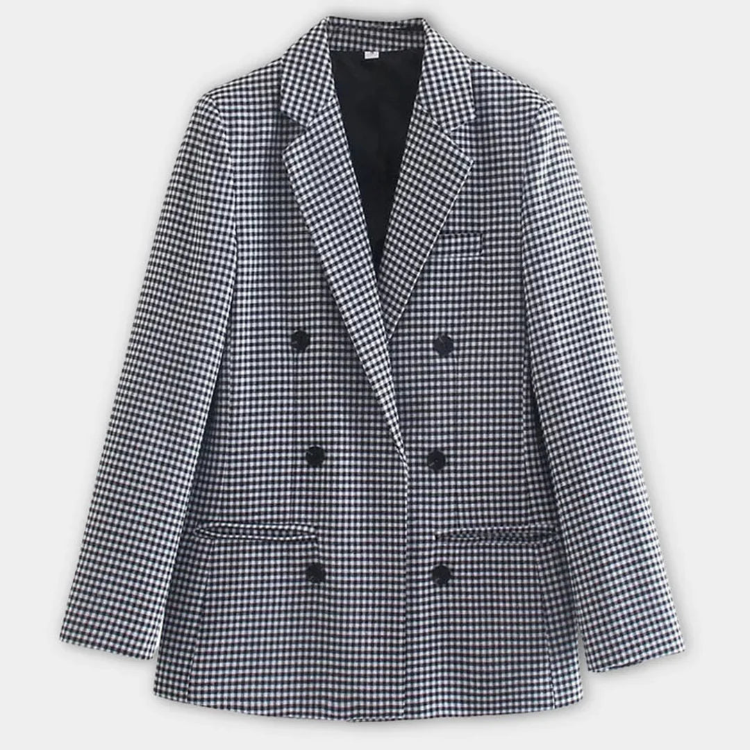 Blazer met dubbele rij knopen