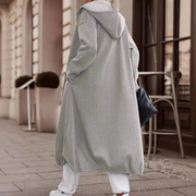 Hoodie vest dames | Comfortabele outerwear met lange mouwen en tijdloos design