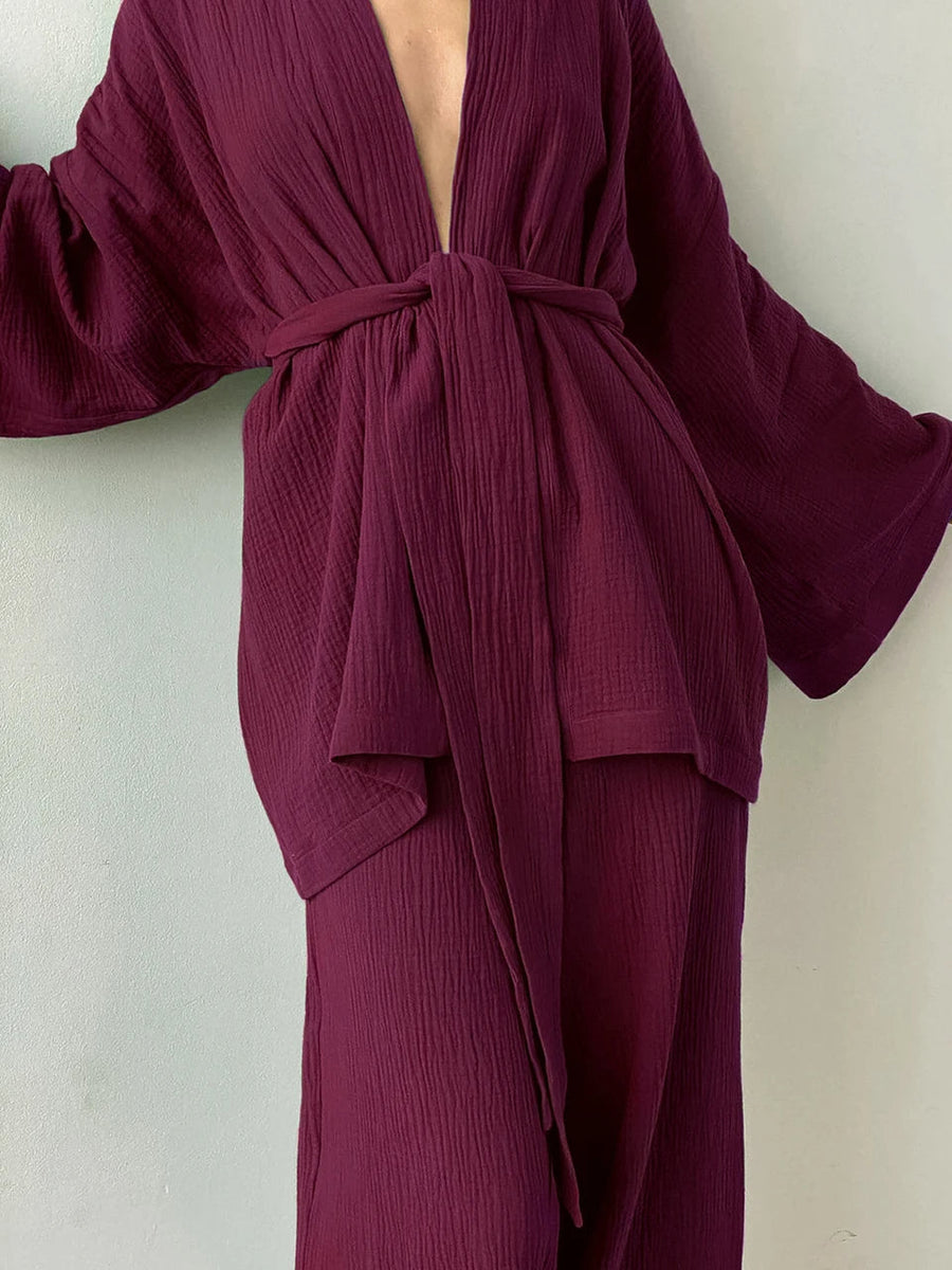 Comfortabele Kimono Set voor Dames