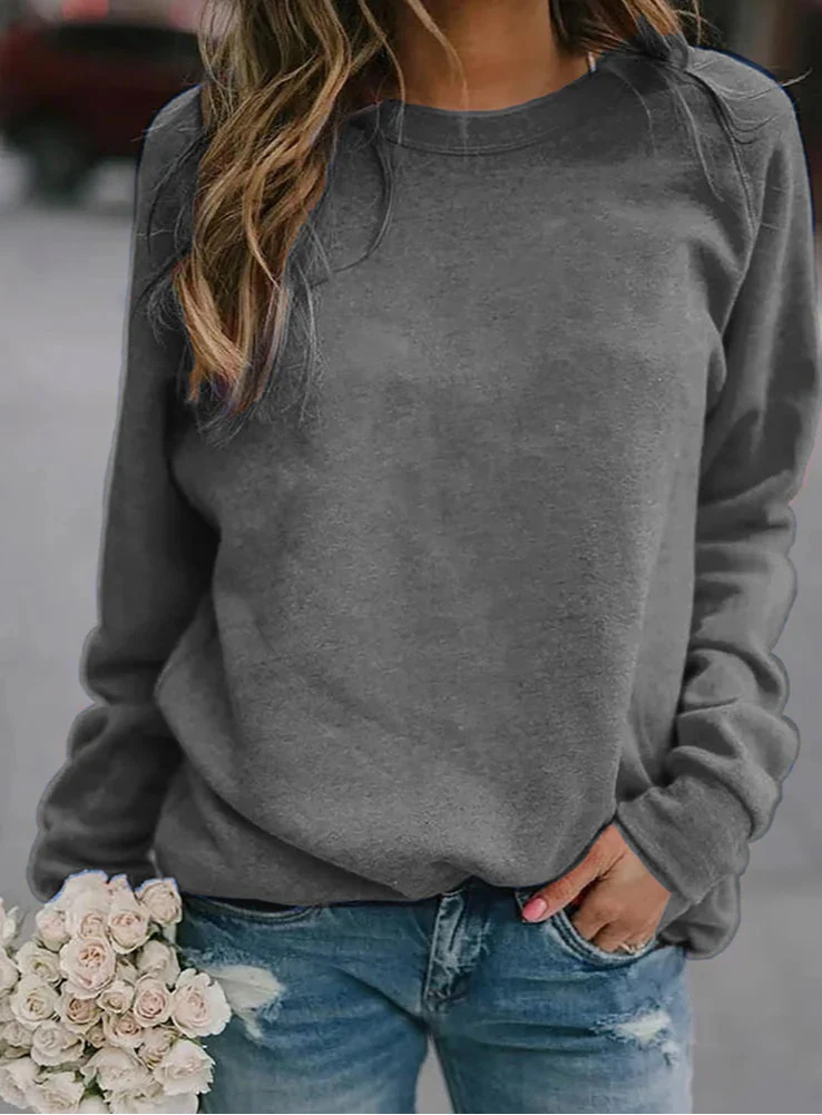 Comfortabel sweatshirt met ronde hals
