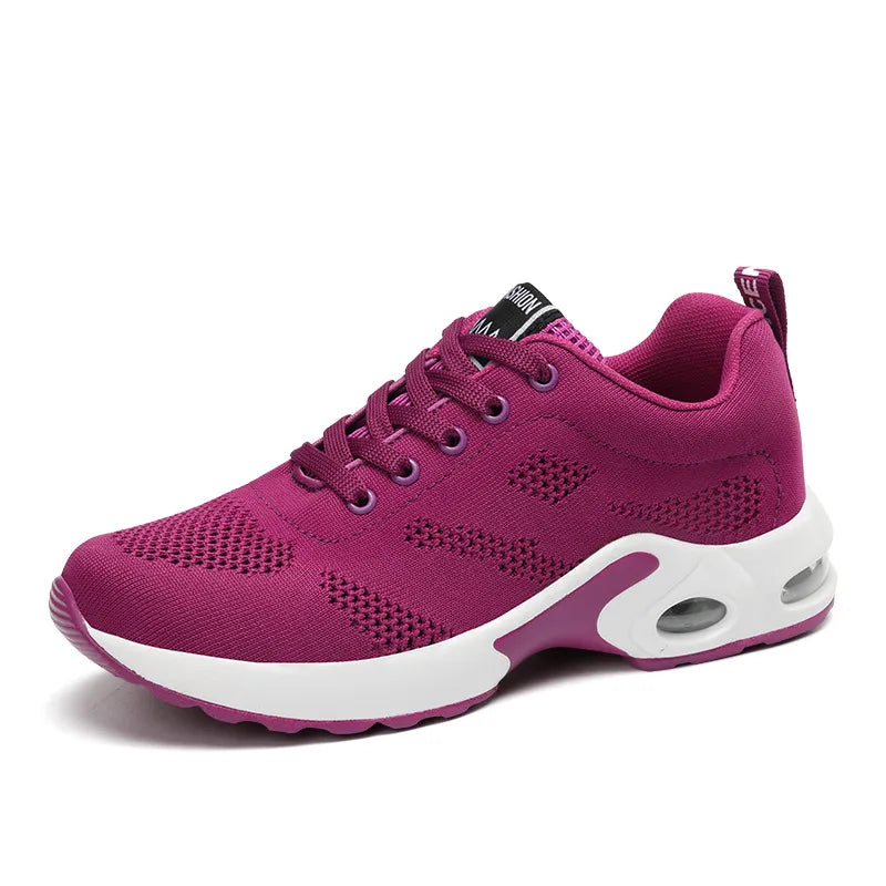 Dames Wandel- en Werkschoenen – Lichtgewicht Sneakers met Orthopedische Zool & Air Cushion
