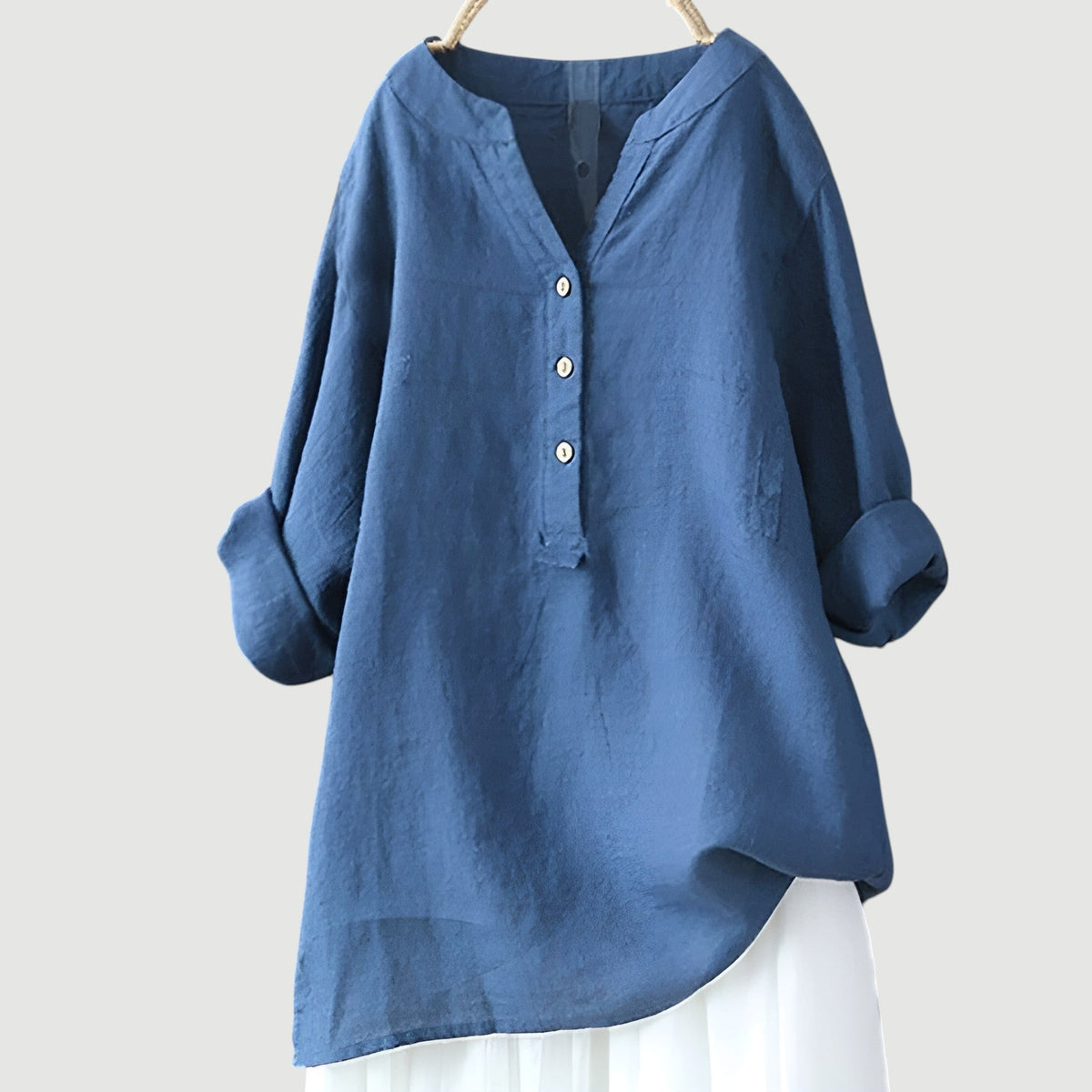 Dames Getailleerde Blouse – Met Knoopsluiting, Geschikt voor Lente en Zomer