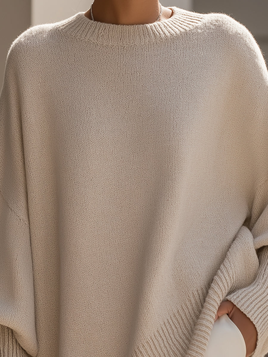 Marianne | Dames Oversized sweater met Vleermuismouwen