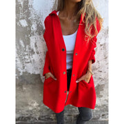 Vest met capuchon | Dames tussen jas/vest met strakke lijnen en tijdloos design