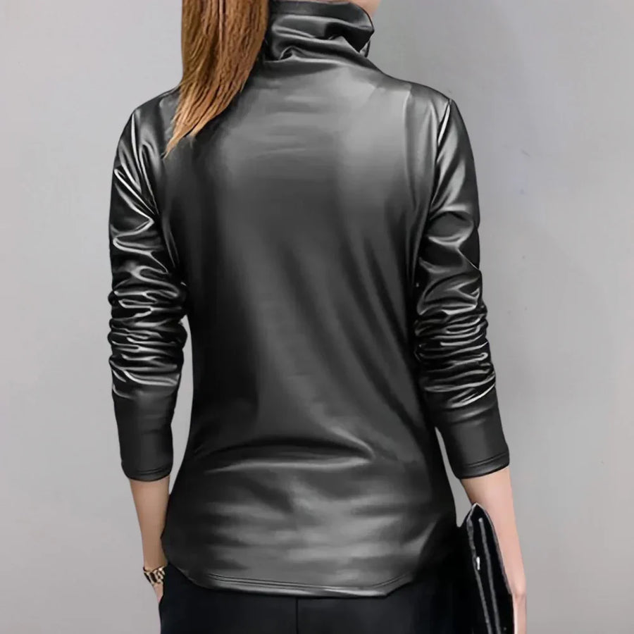 Metallic Dames Top | Elegante Top met Luxe Uitstraling en Flatterende Pasvorm