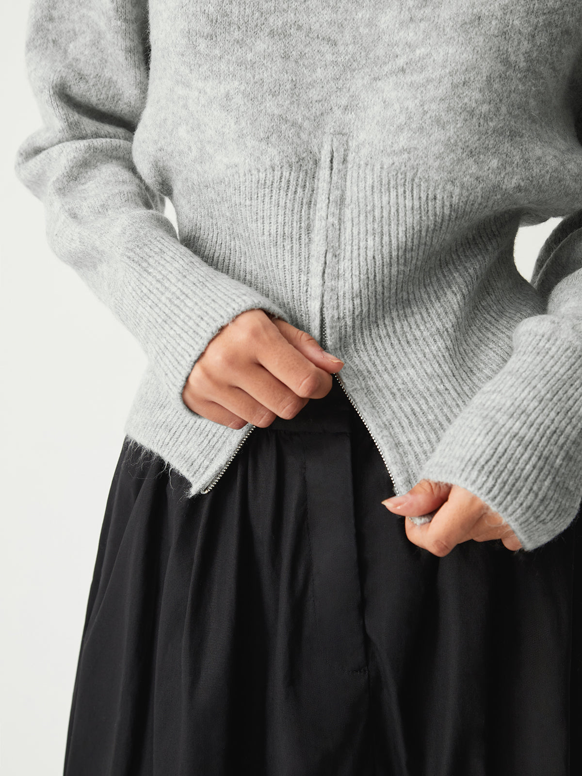Elena - Half Zip Fuzzy Trui