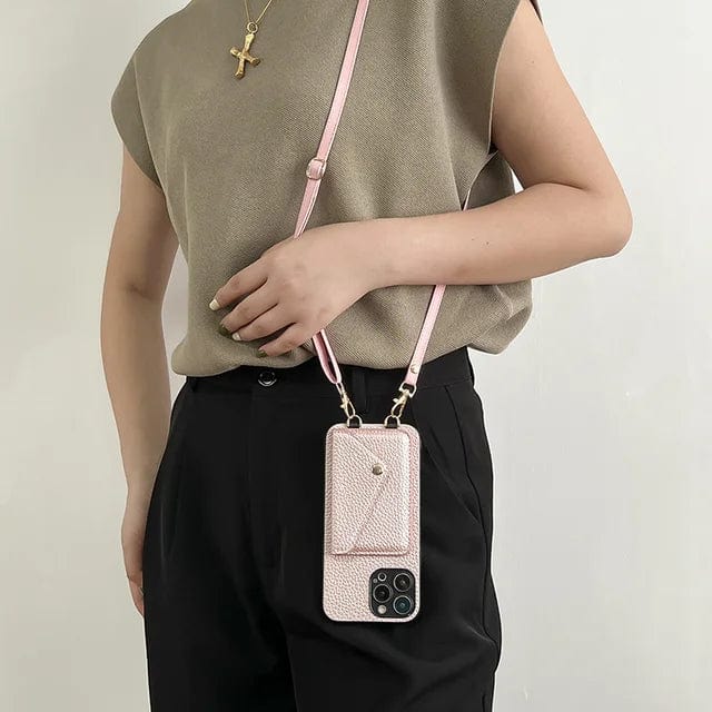 Crossbody Telefoonhoesje met Koord - Unisex