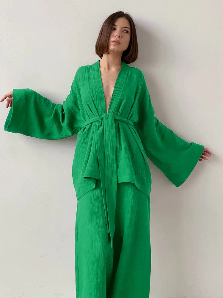Comfortabele Kimono Set voor Dames
