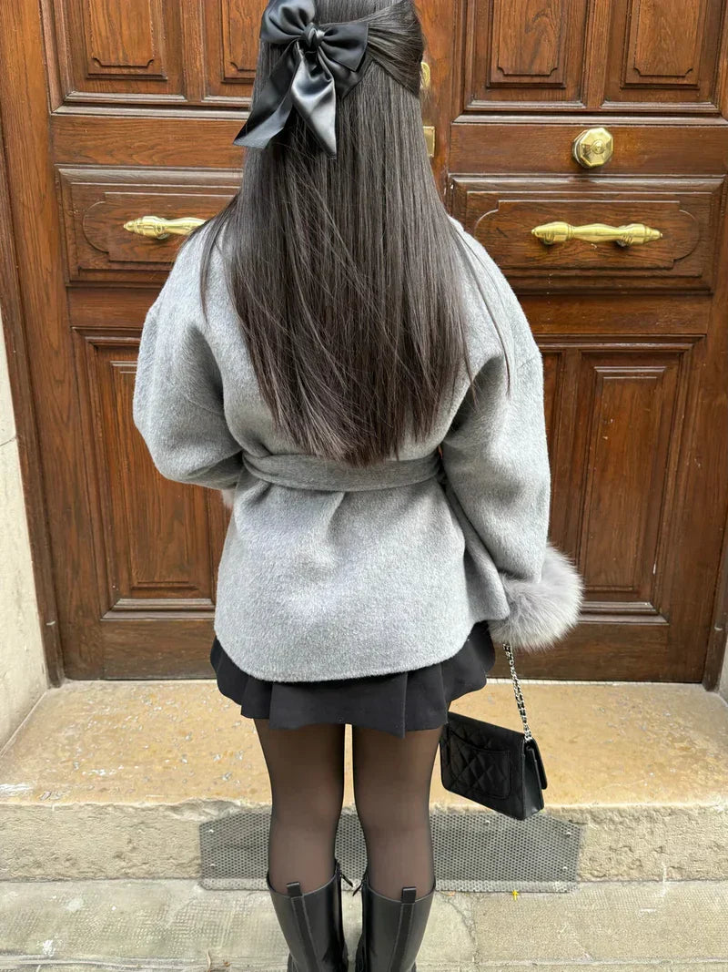 Faya Jas Dames | Dames Winterjas met Faux Fur en Elegante Tailleceintuur