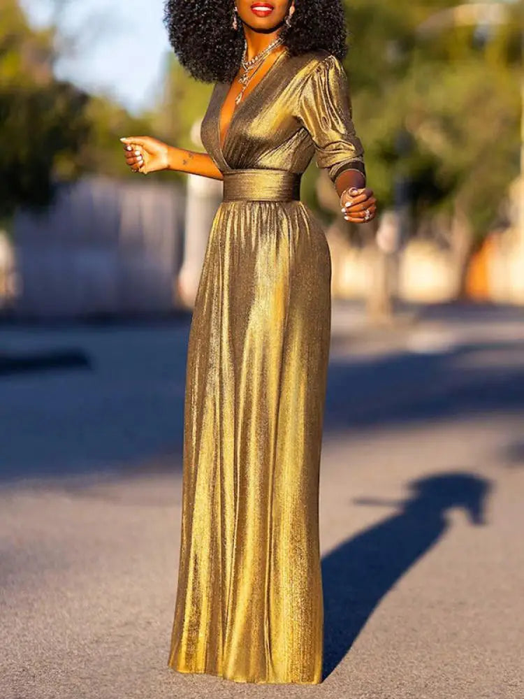 Helena - Glanzende Jumpsuit