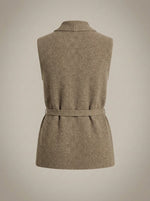 Dames Getailleerd Gilet – Mouwloos met Strikceintuur, Geschikt voor Lente en Zomer