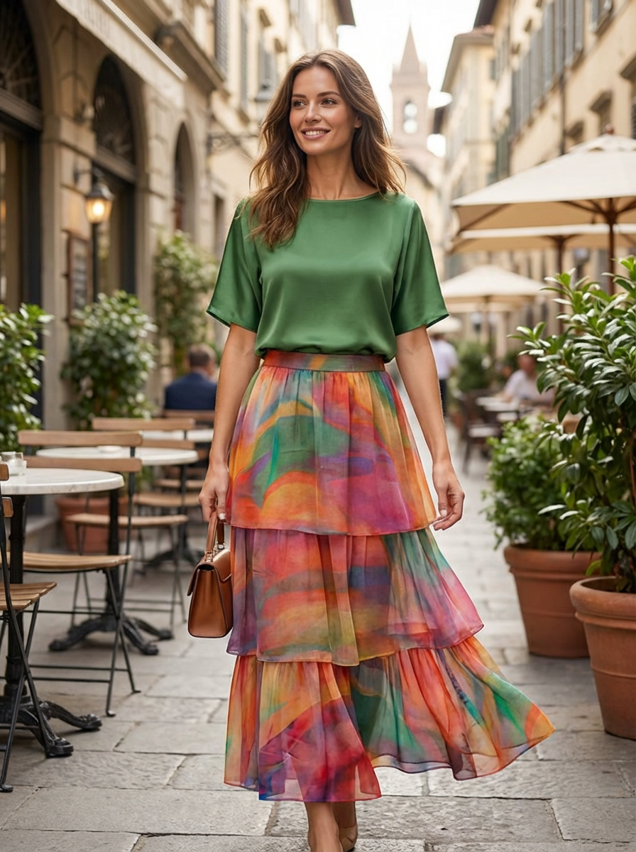 Dames Wijde Pasvorm Maxi Jurk – Geschikt voor Lente en Zomer, Met Vleermuismouwen en Casual Stijl