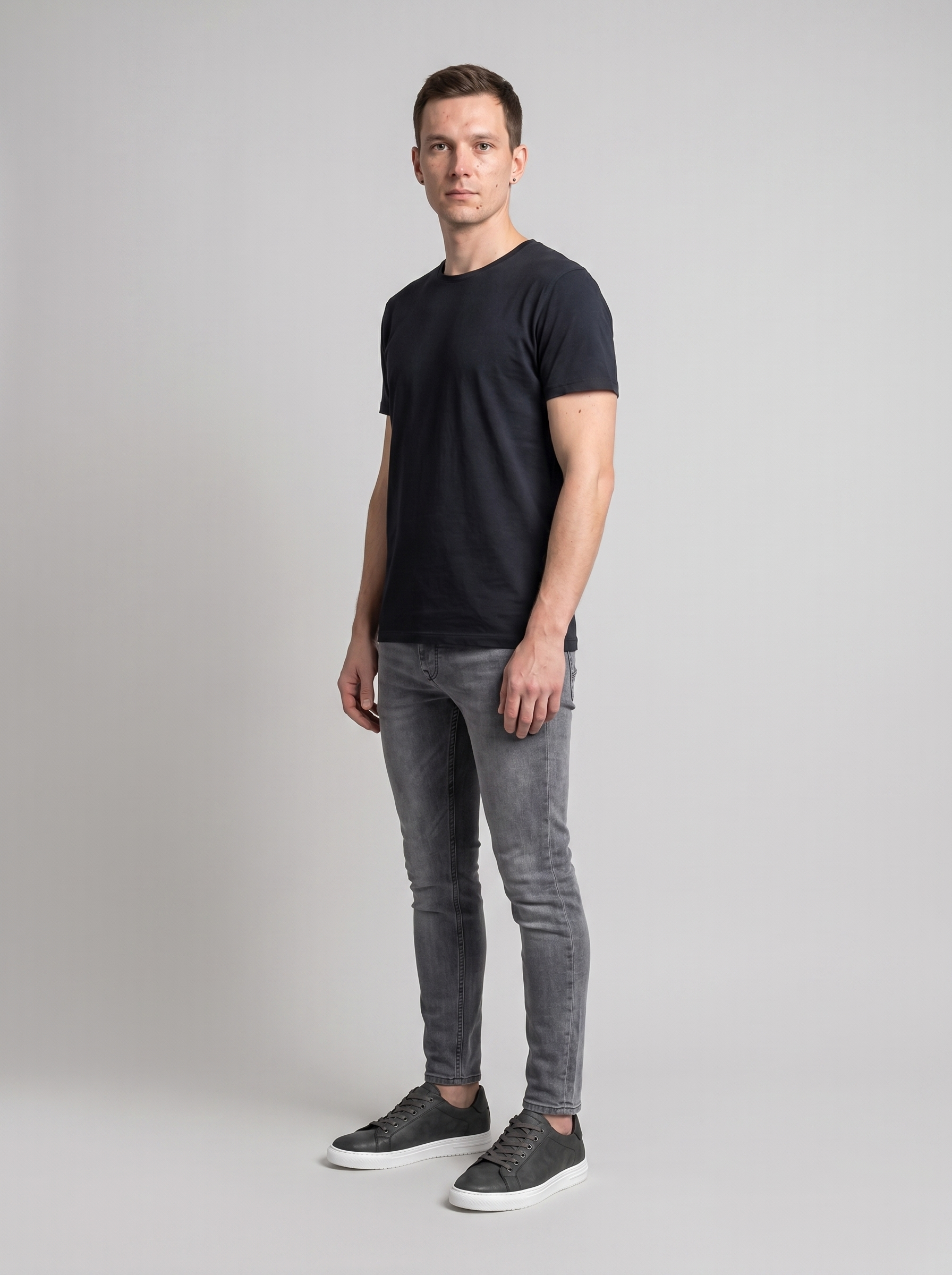 Heren Casual Sneakers – Laag, Vetersluiting, Ronde Neus, Geschikt voor Dagelijks Gebruik