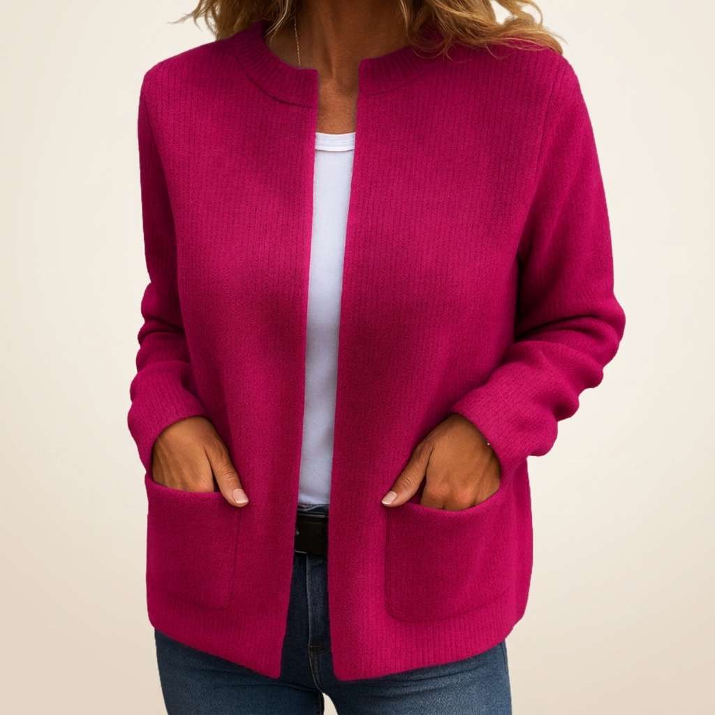 Manja - Open vest met ribbelstructuur voor vrouwen