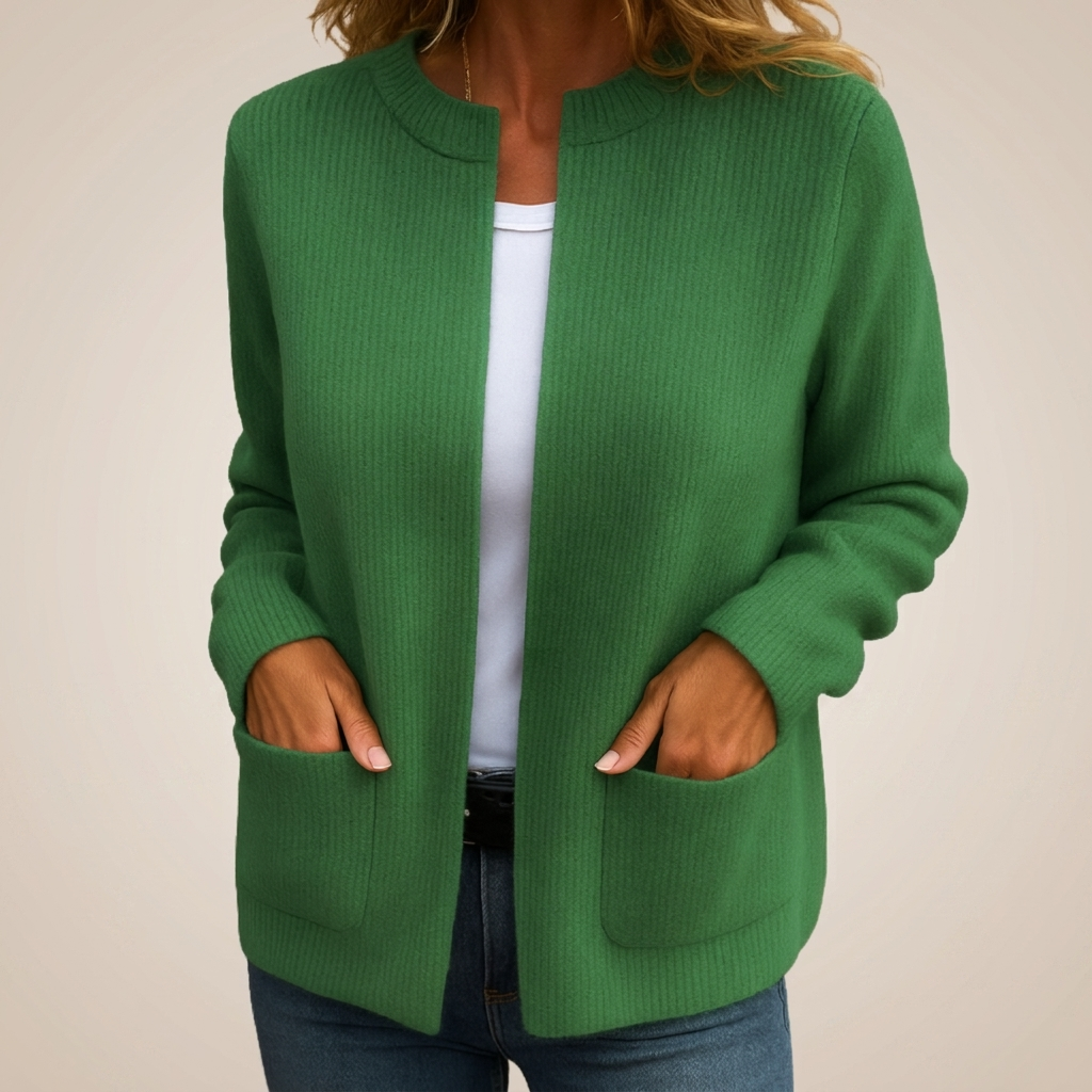 Manja - Open vest met ribbelstructuur voor vrouwen