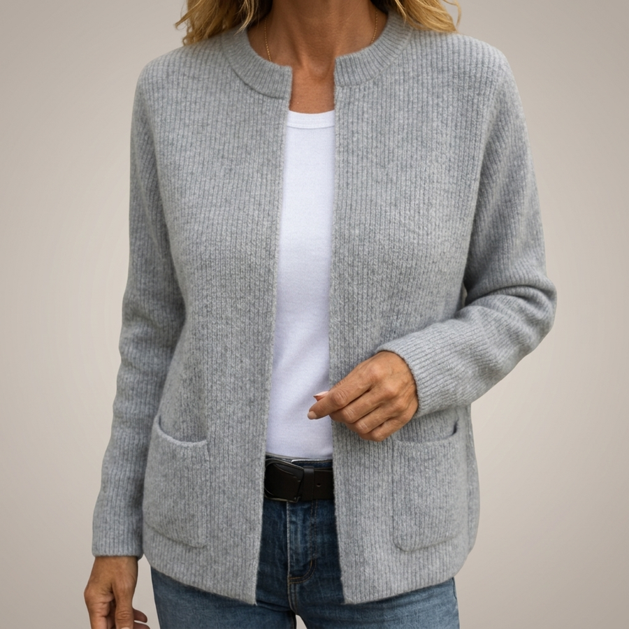 Manja - Open vest met ribbelstructuur voor vrouwen