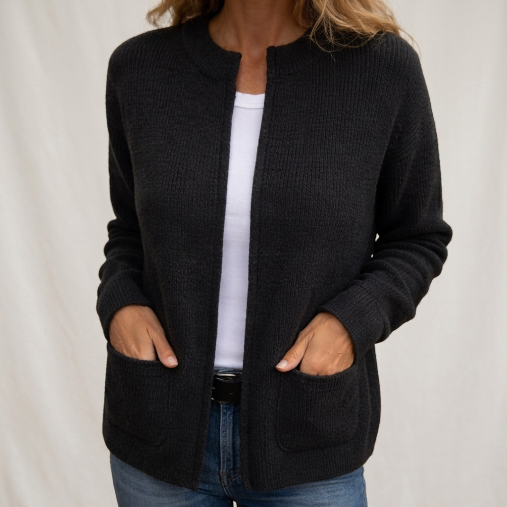 Manja - Open vest met ribbelstructuur voor vrouwen