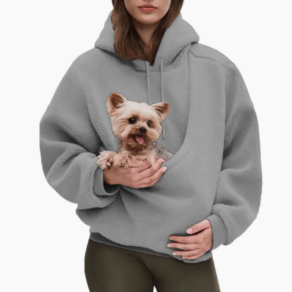 Demi - Kangoeroe-hoodie voor huisdieren met ingebouwde buidel voor katten en honden