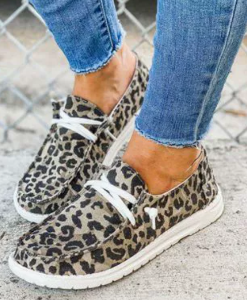 Idony - Luipaard Print Ademende Trainers