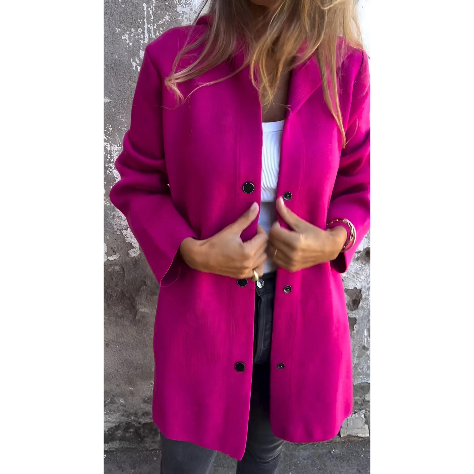 Vest met capuchon | Dames tussen jas/vest met strakke lijnen en tijdloos design