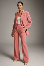 Dames Getailleerd Set – Blazer en Pantalon, Geschikt voor Werk en Formele Gelegenheden